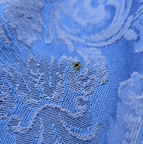 Rare-Vintage "Hanukkah" Blue Damask-Tablecloth Large 58 x 139" - Picture 7 of 14